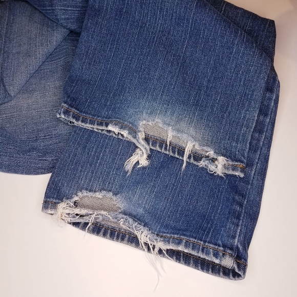 Eddie Bauer Men's Demin Jeans Size 32" x 30" specially dyed Distressed - Picture 5 of 14